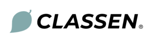 CLASSEN Logo - blaues Blatt